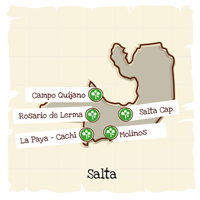 Mapa Sede Salta Fundación GDM